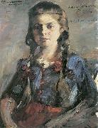 Lovis Corinth, Wilhelmine mit Zopfen